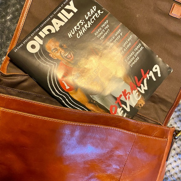 Fossil Laptop Leather Bag - Picture 4 of 8